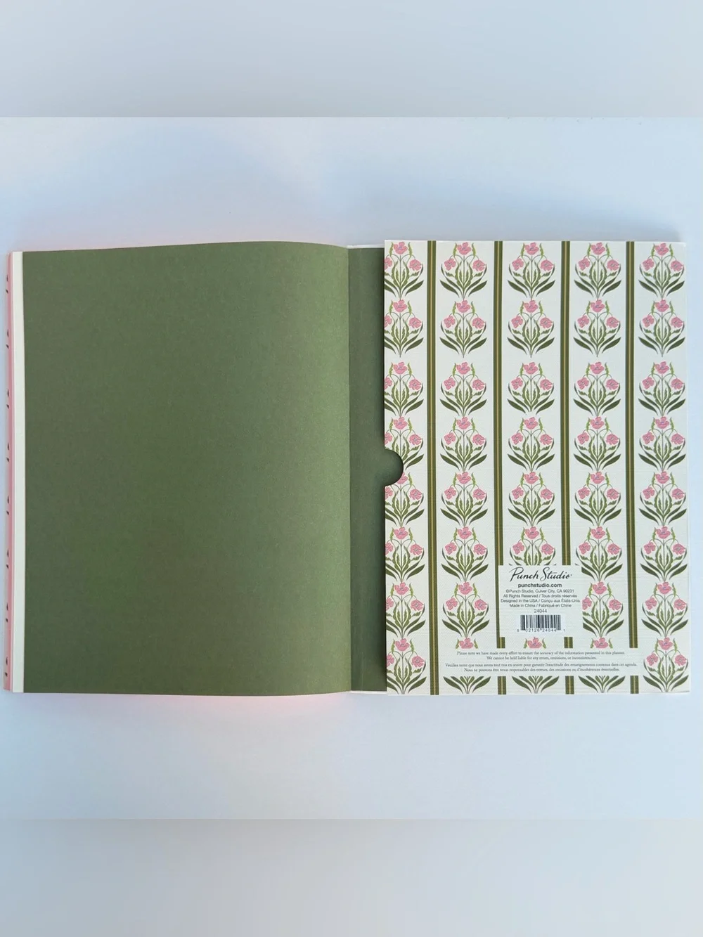 Punch Studio 17 months 2026-2027 Monthly Weekly Planner Journal (Block Stripes)
